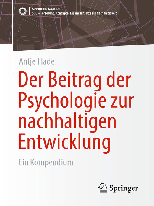 Title details for Der Beitrag der Psychologie zur nachhaltigen Entwicklung by Antje Flade - Available